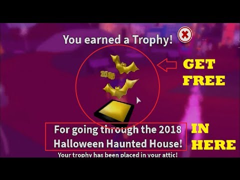 Roblox Meepcity The Haunted House Is Here New Halloween Trophy - cara dapetin the 2018 halloween haunted mansion trophy dan badge in meepcity roblox indonesia