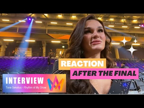 Tone Sekelius: Reaction after the Final in @MelodifestivalenSVT 2023 (Friends Arena 11.03.2022)