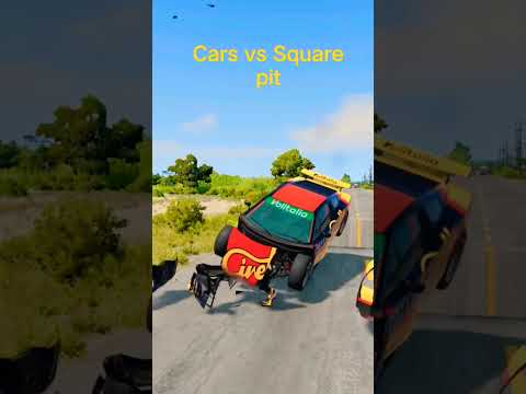 Cars vs Square Pit | BeamNG MOV