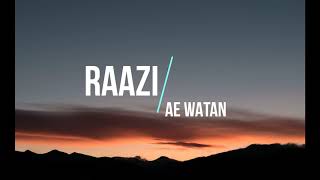 AE WATAN Female Version Raazi Movie Song Sunidhi Chauhan