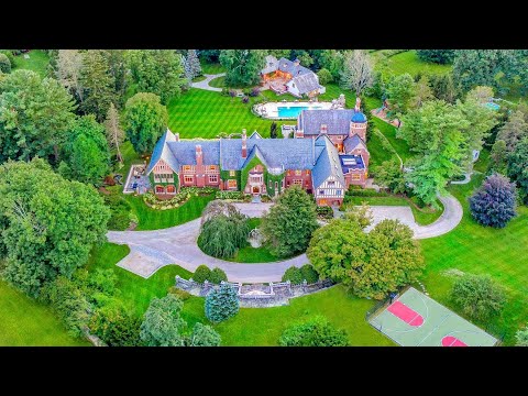 A Palatial Connecticut Mega Mansion Inspired by a Scottish Castle