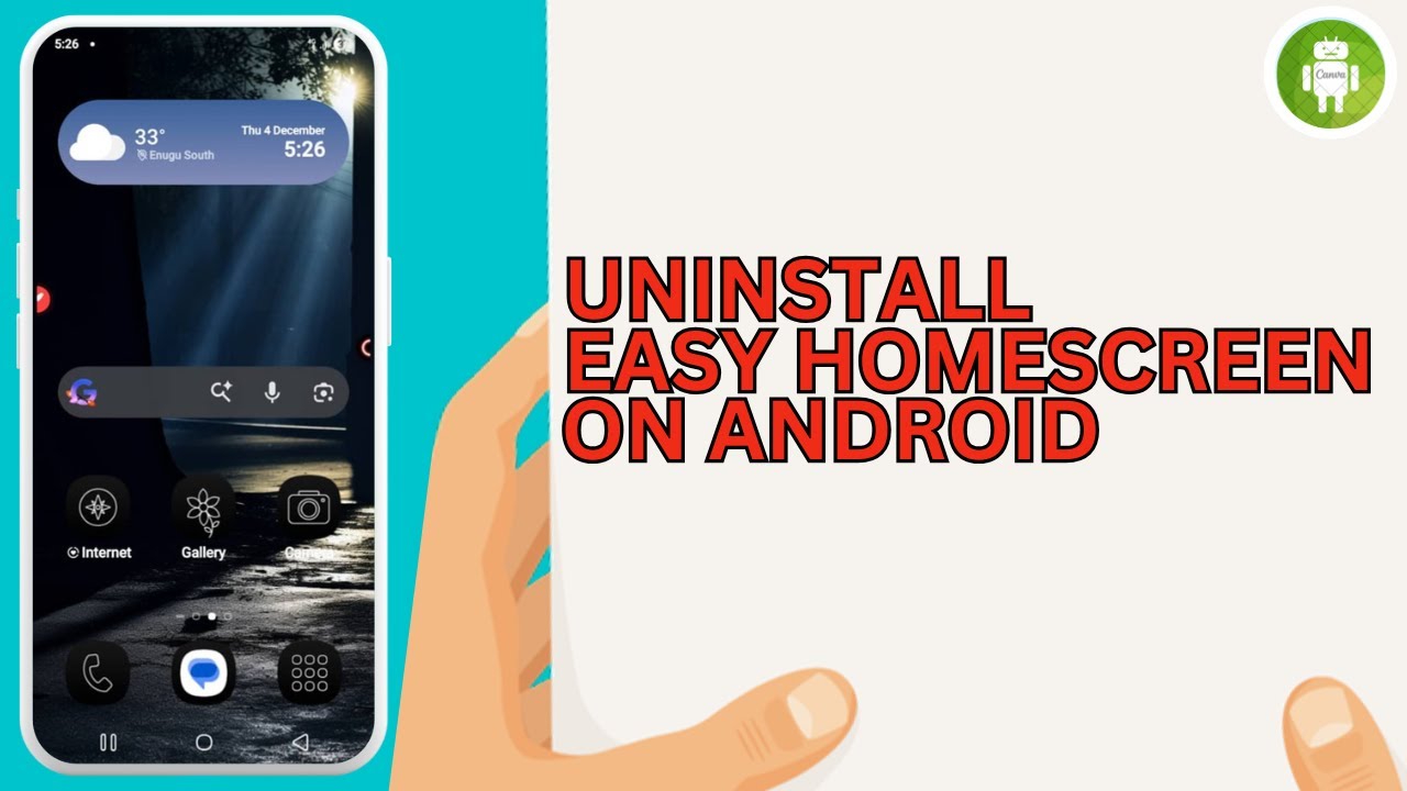How to Uninstall Easy Homescreen App on Android