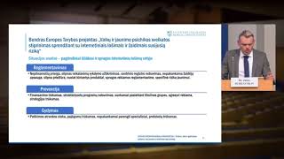 2026-09-17 dr. Julius Burkauskas • „Rizikos, žala ir galimybės vaikams bei jaunimui skaitmeninėje...