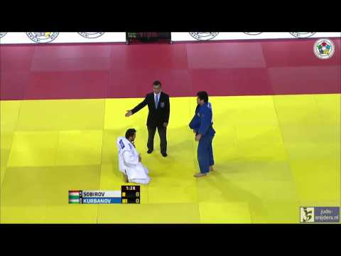 Judo 2013 Grand Prix Almaty: Sobirov (TJK) - Kurbanov (UZB) [-100kg] bronze