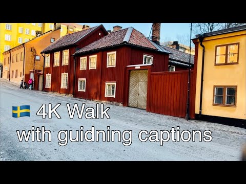 Stockholm Walks: Beautiful Södermalm area with history. Relaxing 4K walking tour.