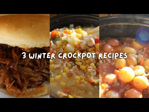 3 Winter Crock Pot Recipes | Cozy & Easy Slow Cooker Meals!