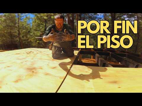 Instalando el piso de mi cabaña | Plywood, separación y consejos reales