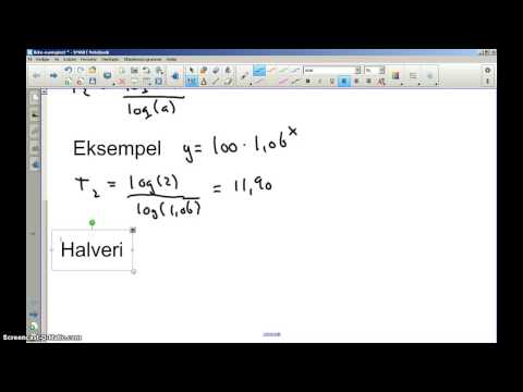 For 1u MaB - fordoblings- og halveringskonstanter