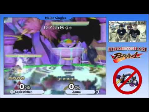 Birmingham Brawl 1 Melee Singles - Zoma (Fox, Sheik) vs. SephirothBen (Marth)