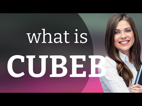 Cubeb • definition of CUBEB