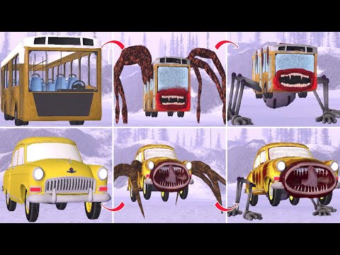 EVOLUTION OF MONSTERS: BUS EATER, LIGHTHOUSE, CAR EATER, CHOO CHOO CHARLES, THOMAS (GMOD)