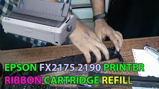 EPSON FX2175 2190 DOT MATRIX RIBBON CARTRIDGE REFILL