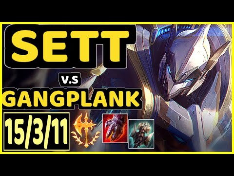 ELWIND (SETT) vs GANGPLANK - 15/3/11 KDA TOP GAMEPLAY - EUW Ranked DIAMOND