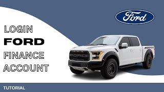 How to Login Ford Finance/ Credit Account 2024