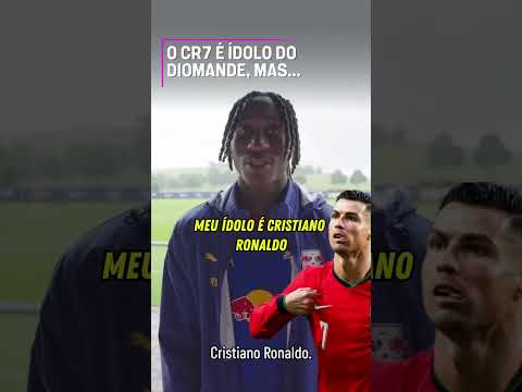 QUE ISSO, DIOMANDE?! CR7 É ÍDOLO MAS PREFERE O MESSI? 😅😅 #shorts