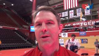 Cornell coach Rob Koll after Big Red takes EIWA team lead after semis