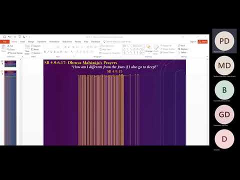 Saturday Bhakti Vaibhav SB 4.9.16-35 - Dhruva concludes his prayers and Lord awards His blessings