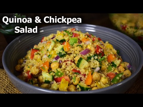 Quinoa and Chickpea salad Recipe | High Protein Vegetarian and Vegan Meal Ideas