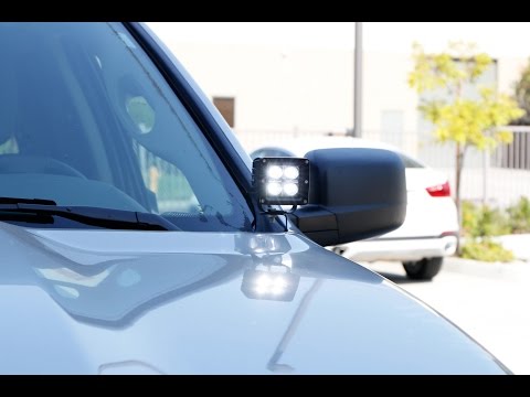 iJDMTOY A-Pillar LED Pod Lights for Toyota Tundra/Dodge Ram/Ford F-150