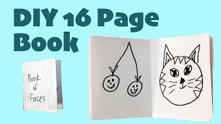 16 Page Book w/ One Sheet of Paper