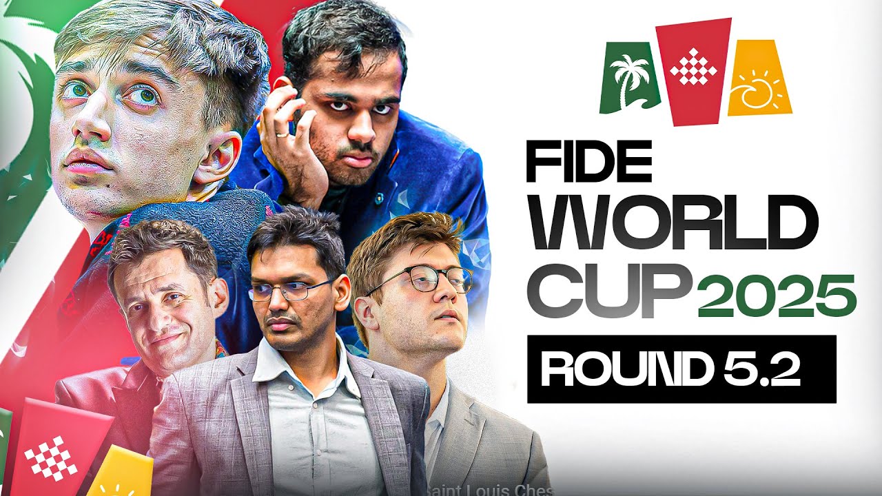 FIDE World Cup 2025 Round 5.2 |  Ft. Arjun vs Aronian, Harikrishna vs Jose Martinez