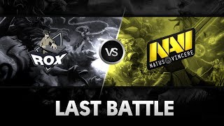 Last battle by Na'Vi vs RoX.KIS (Game 2) @ HyperX D2L Western Challenge