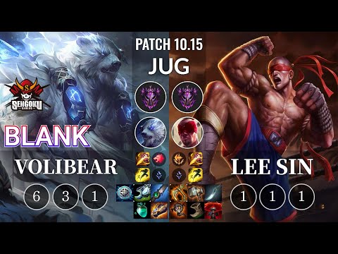 SG Blank Volibear vs Lee Sin Jungle - KR Patch 10.15