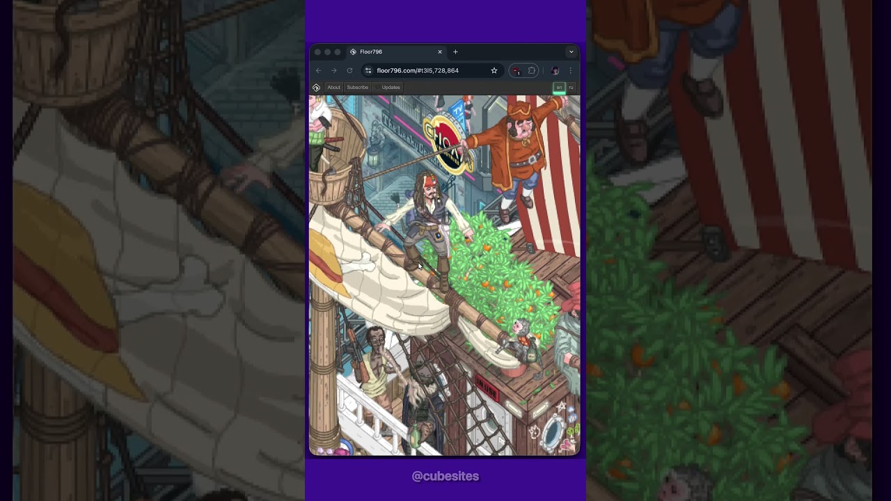 Website to Cure Boredom (Part 16) Zoom in and explore endless animated scenes