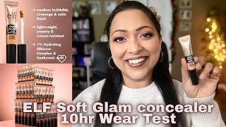 NEW ELF SOFT GLAM CONCEALER | 10HR WEAR TEST | SMITHY SONY