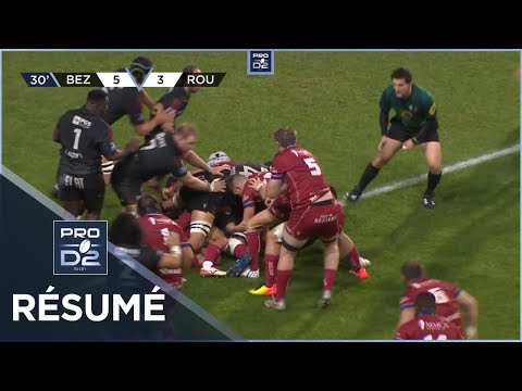 PRO D2 - Résumé AS Béziers Hérault-Rouen Normandie Rugby: 42-17 - J12 - Saison 2022/2023