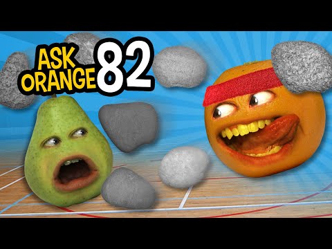 Annoying Orange - 問橙子#82。Dodge Rock! (Annoying Orange - Ask Orange #82: Dodge Rock!)