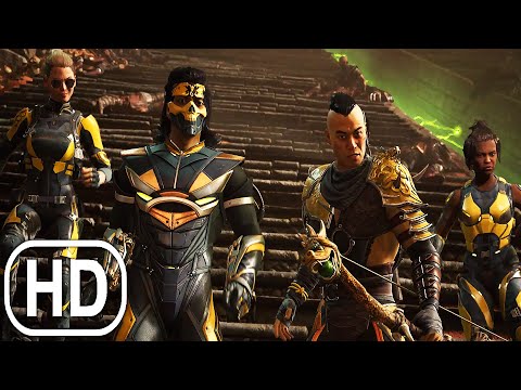 Mortal Kombat 1 Kitana Kills Takeda & Cassie Cage Scene