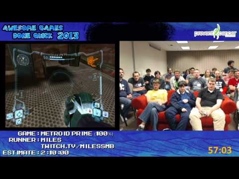 Metroid Prime - Speed Run in 1:49:40 (100%) by Miles (Awesome Games Done Quick 2013) GCN