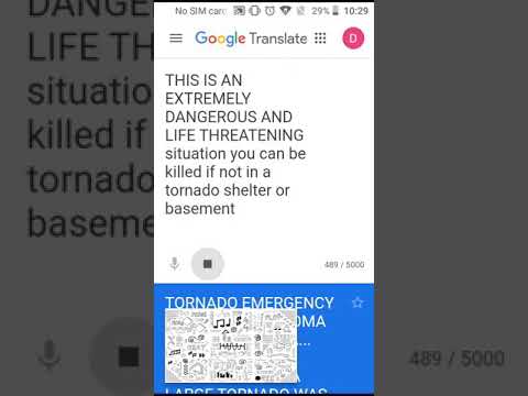 my first eas scenario tornado emergency moore Oklahoma