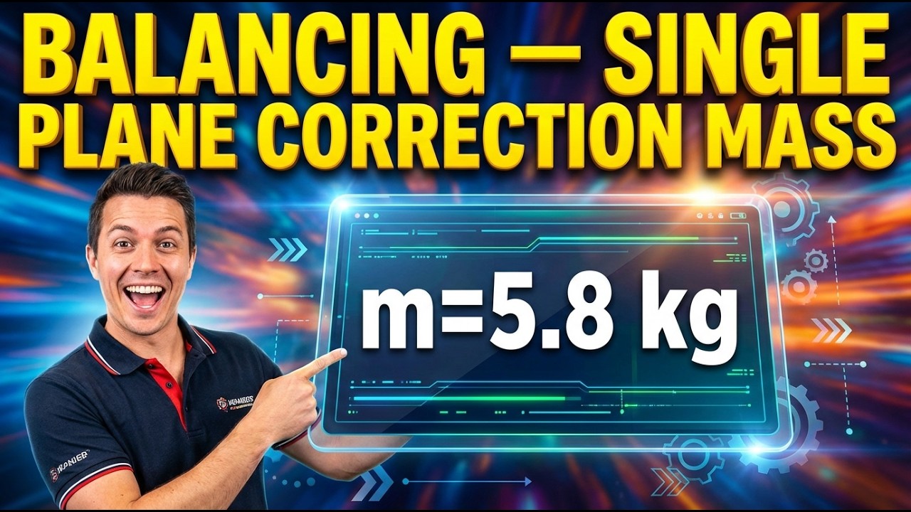 Balancing Calculator — Single Plane Correction Mass