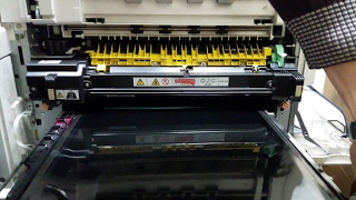 How to replace Xerox WorkCentre Fuser & Transfer Belt Unit 7425, 7435, 7525, 7530, 7535, 7545, 7556