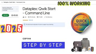 Download the video "Dataplex: Qwik Start - Command Line || GSP1144 || Step By Step Guide || #qwiklabs #arcade"