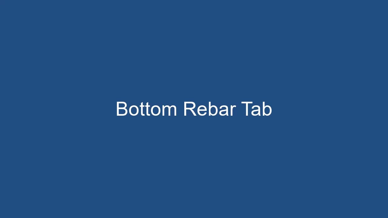 03. Bottom Rebar