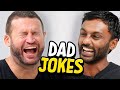 Dad Jokes | Don't laugh Challenge | Andrew vs Sath | Raise Your Spirits