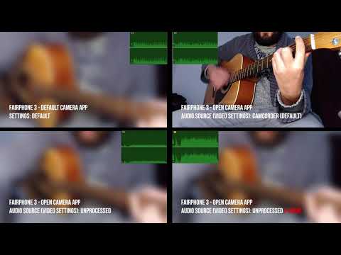 Fairphone 3 - Audio comparison when recording music videos