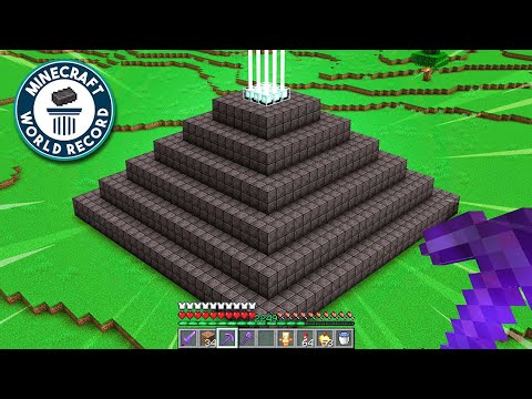 How I Broke the NETHERITE WORLD RECORD...