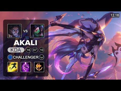 G2 Caps Akali vs Sylas Mid - EUW Challenger - Patch 12.16 Season 12