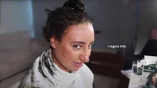 dying my hair at 2am because im bored