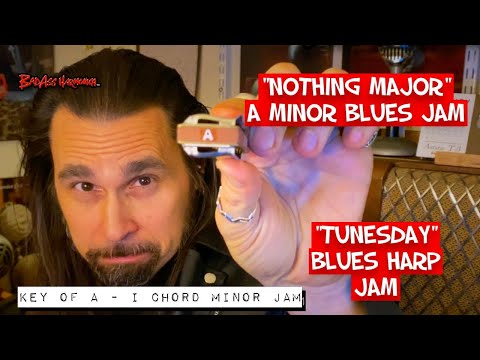 How To Not Suck in A minor - Blues Harmonica Jam  -  Rock Blues Hohner Harp - Tunesday 78