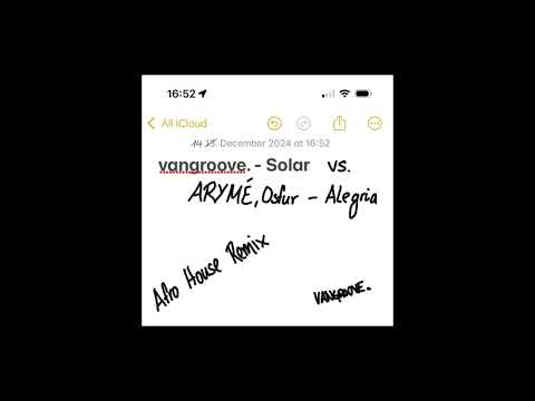 ARYMÉ, Osfur, vangroove. - Alegria vs. Solar (Vangroove Afro House Remix)