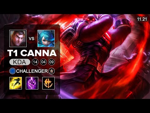T1 Canna Jayce Top vs Gwen - EUW Challenger - Season 11 Patch 11.21