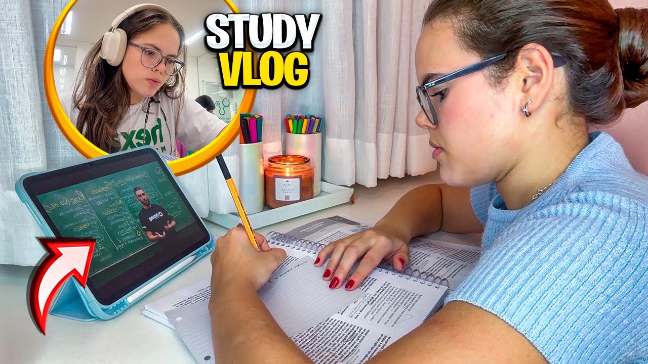 MINHA ROTINA DE ESTUDOS 100% real - STUDY VLOG 2025