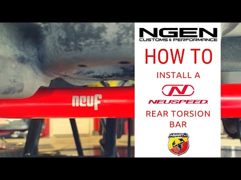 NEUSPEED REAR TORSION BAR Install on a Fiat 500 Abarth - HOW TO!