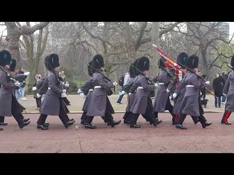 Drums and Pipes 1st Bn Irish Guards Changing the Guard 2022