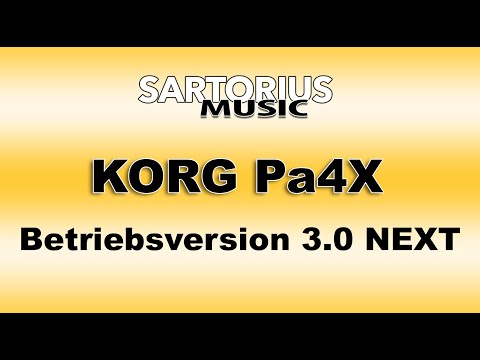 KORG Pa4X - Betriebssystem OS 3.0 "NEXT" (german)